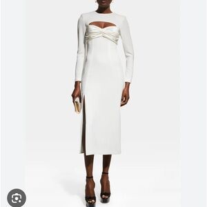 Cinq a Sept Pauline Sweetheart-Cutout Midi Dress